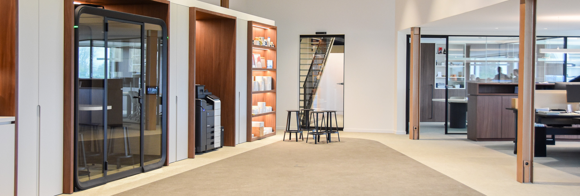 Banner - Office pod - Open Kantoor Label Products - referentie Loff Kantoorinrichting Waregem